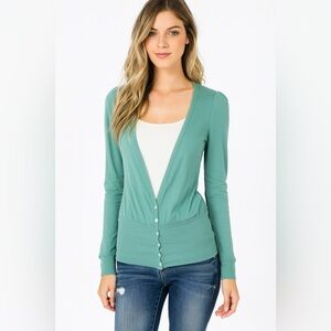 Splendid Turquoise Cardigan